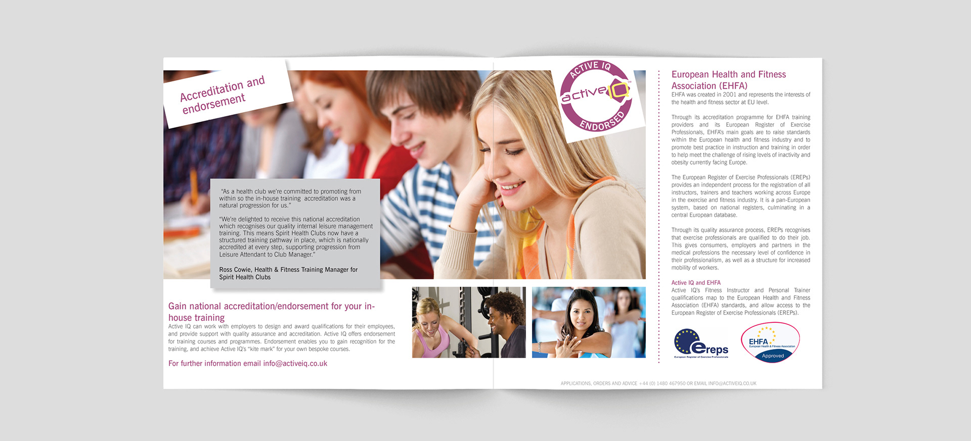 Prospectus design – Active IQ