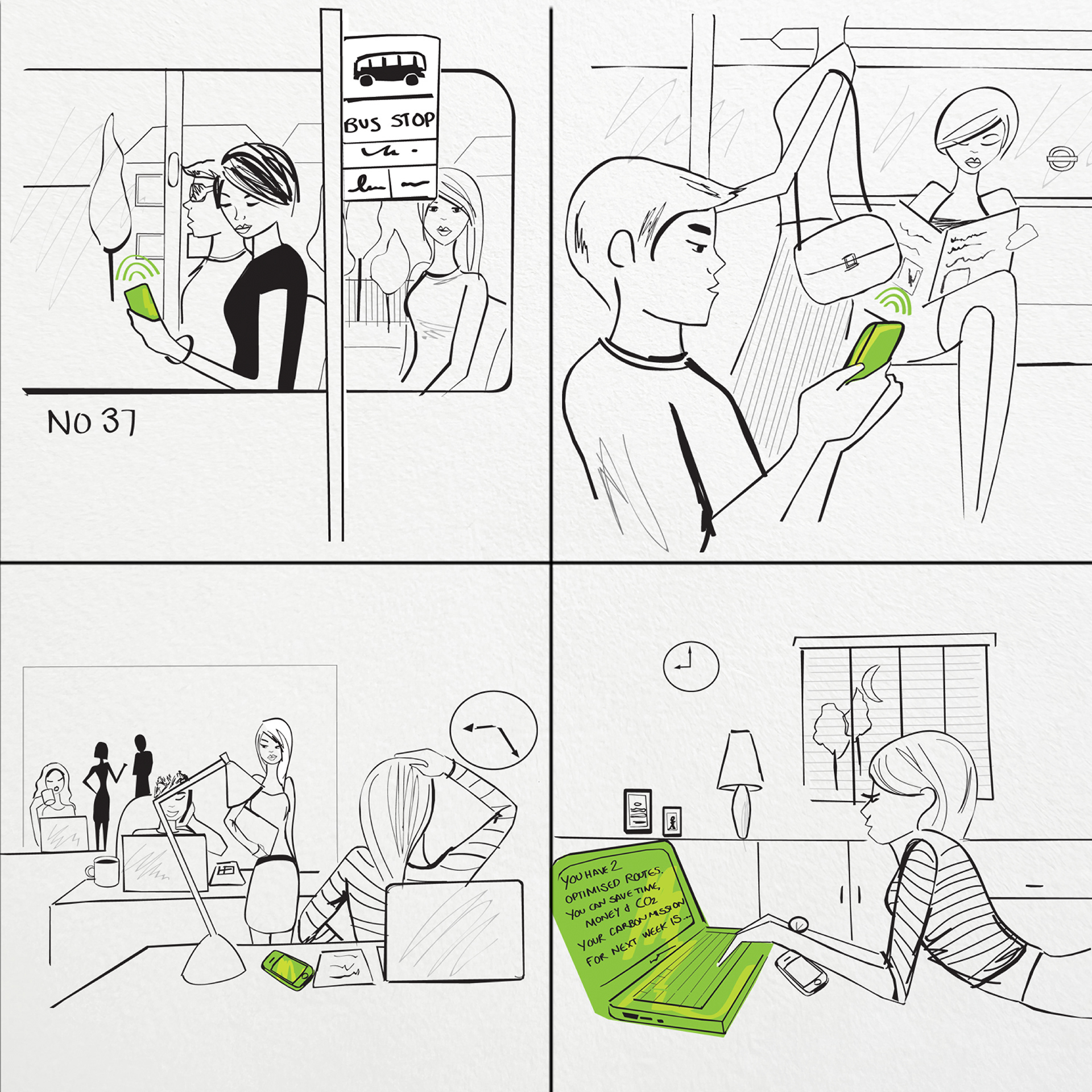 Storyboard design – Carbon Missions